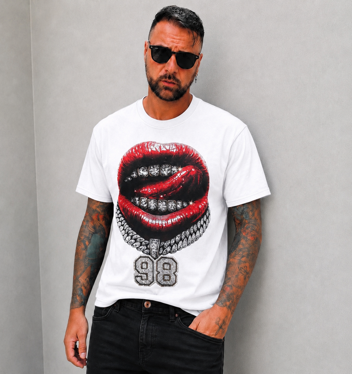 T-shirt bocca ๐