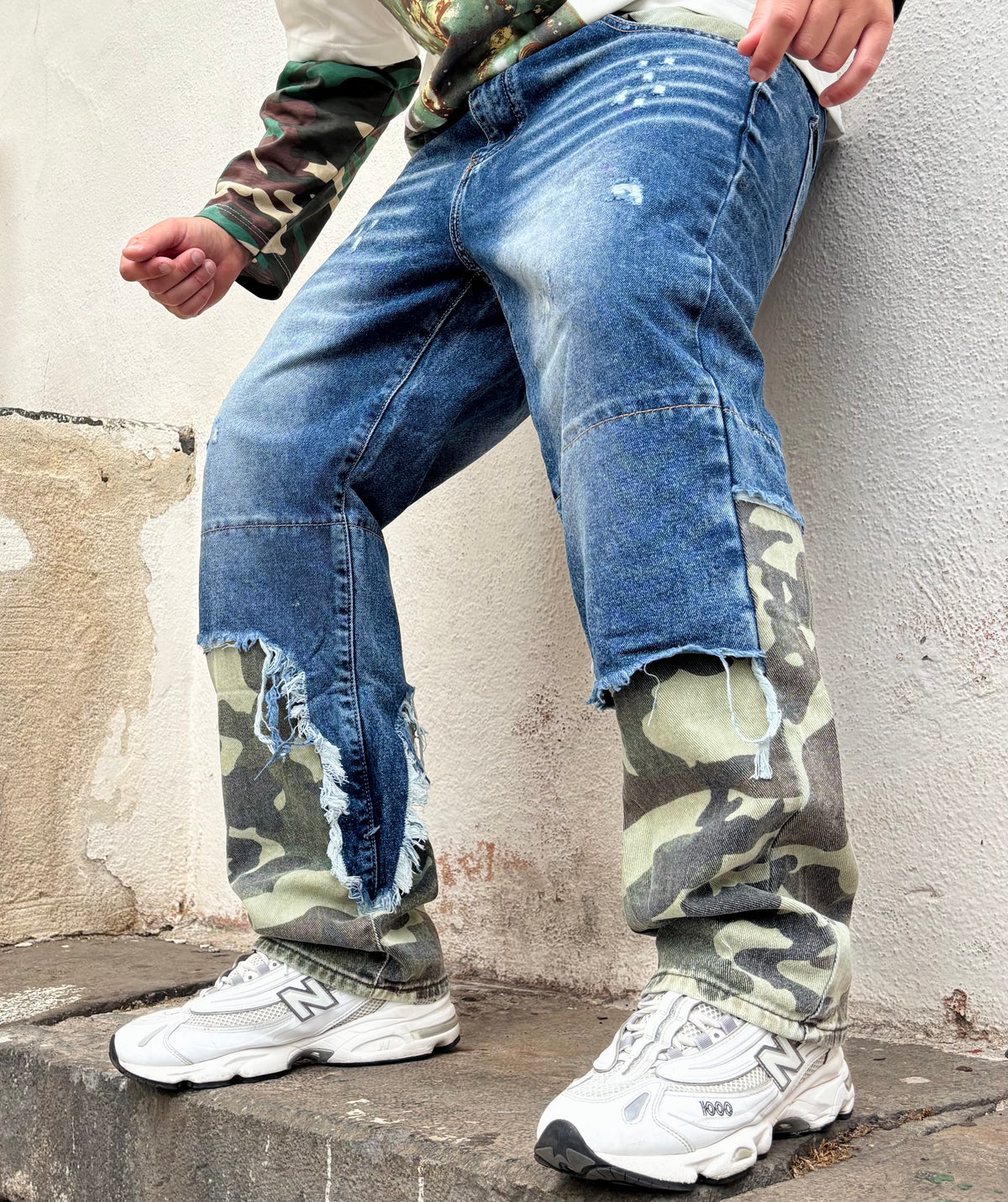 Baggy blue militare