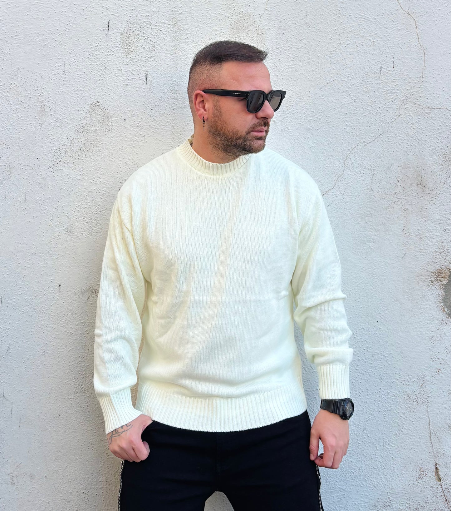 Maglione basic white