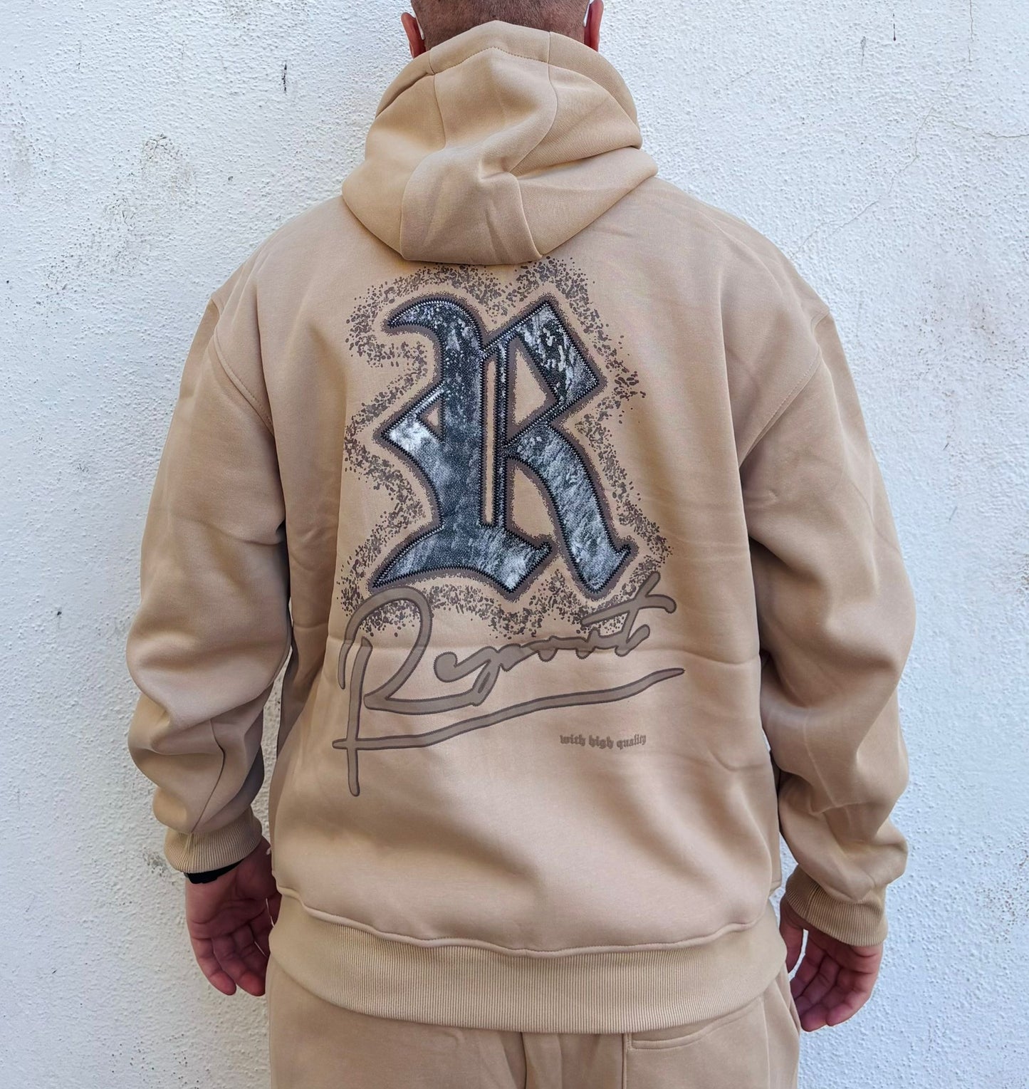 Tuta con Zip beige