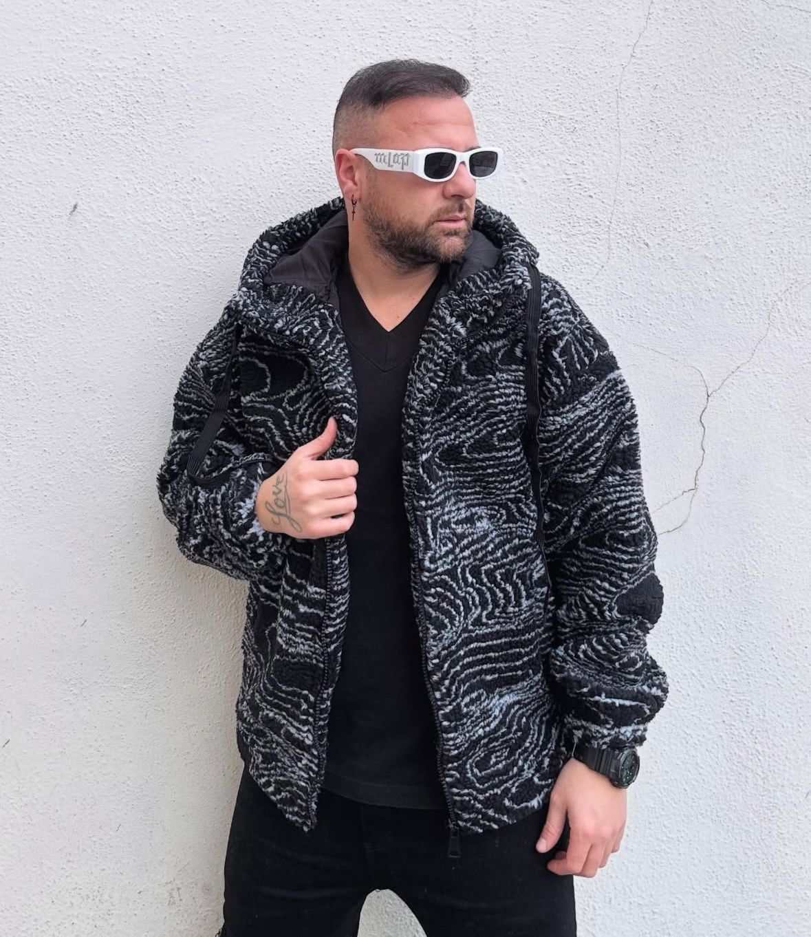 Giubbino Flanella Oversize