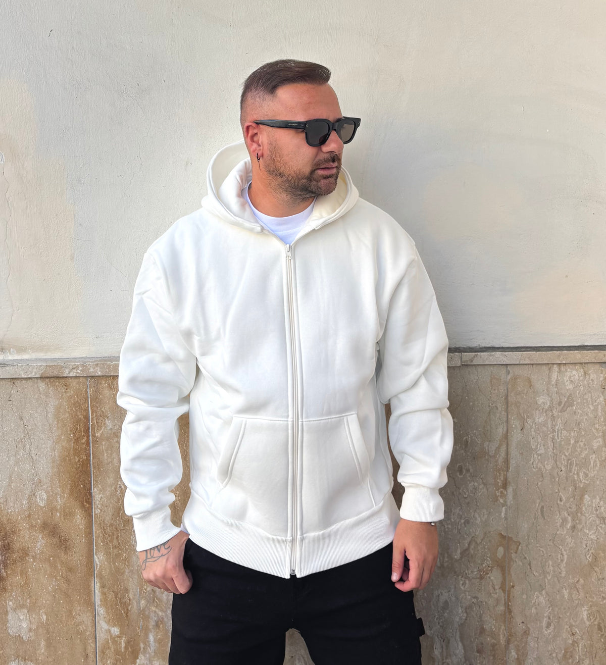 Felpa basic zip
