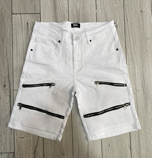 Bermuda White zip