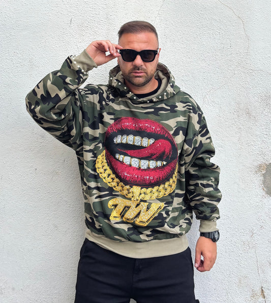 Felpa bocca Militare