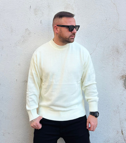 Maglione basic white