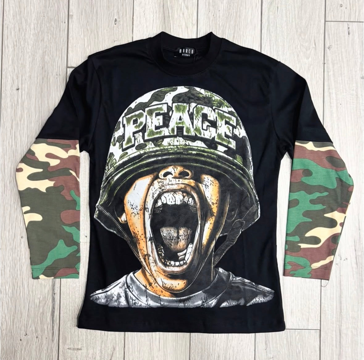 T-shirt Peace Militare