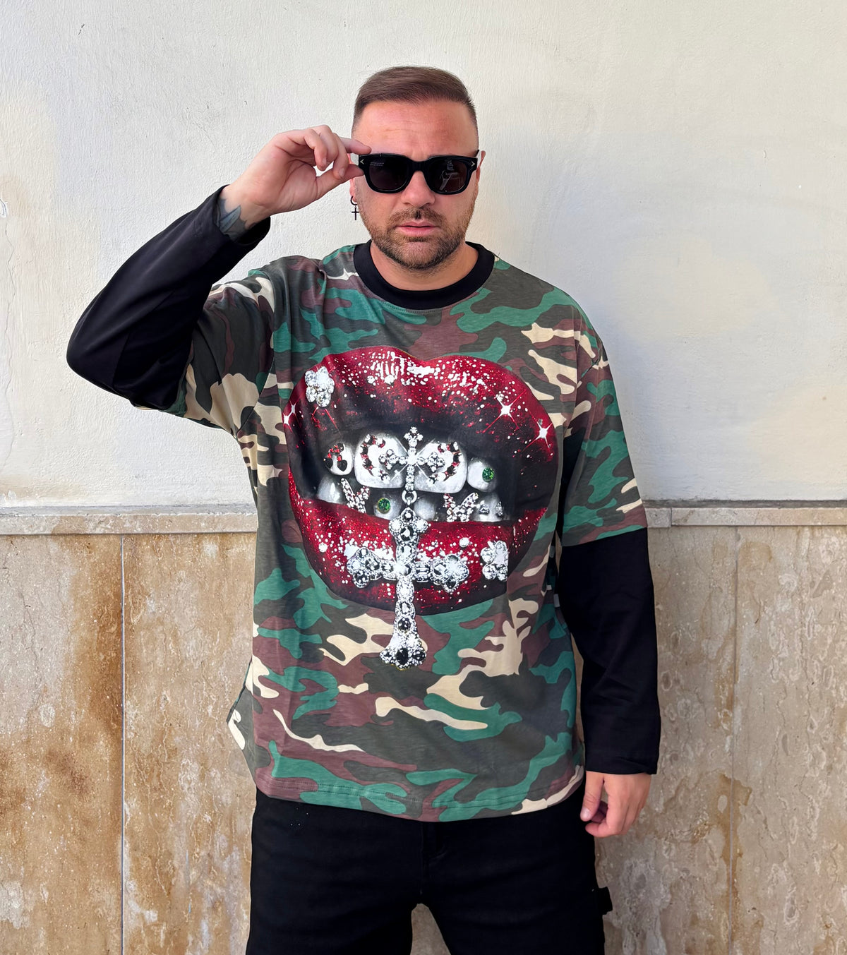 T-shirt Militare Bocca 👄