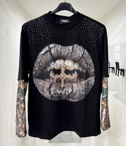 T-shirt bocca militare