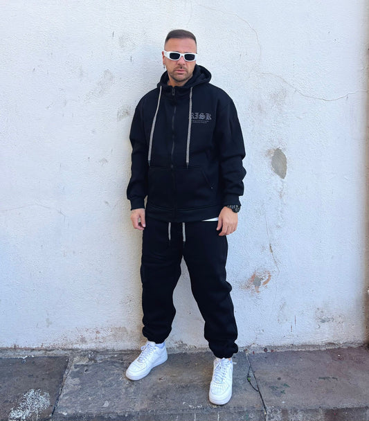 Tuta con zip black