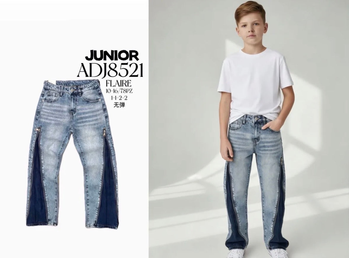 Baggy zip bambino chiaro