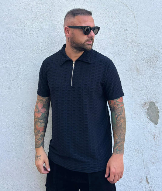 Polo con zip