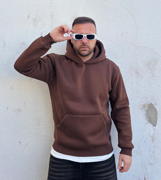 Felpa Marrone basic