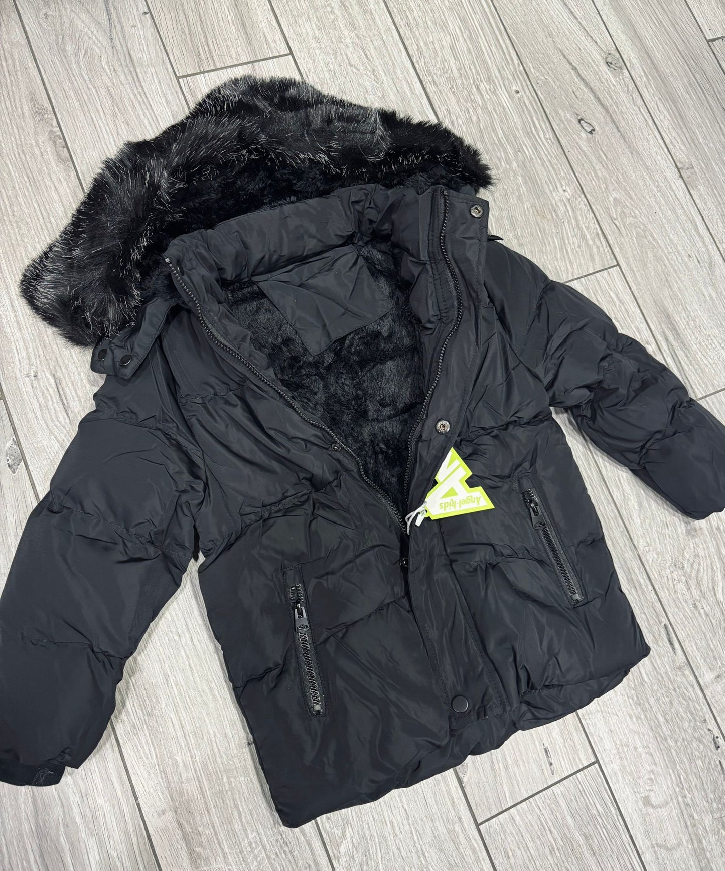 Giubbino pelliccia interna bambino