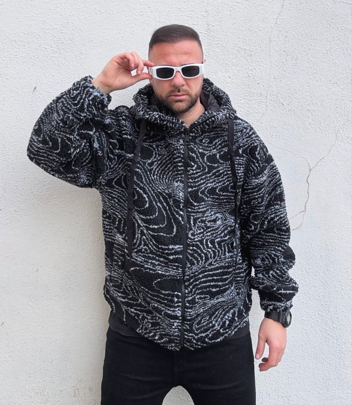 Giubbino Flanella Oversize